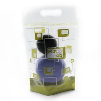 

30Pcs 13.5*22.5cm Stand Up Matte Clear Plastic Packing Handle Bags for Boutique Gift Package Zip Lock Pouch Bags With Handle