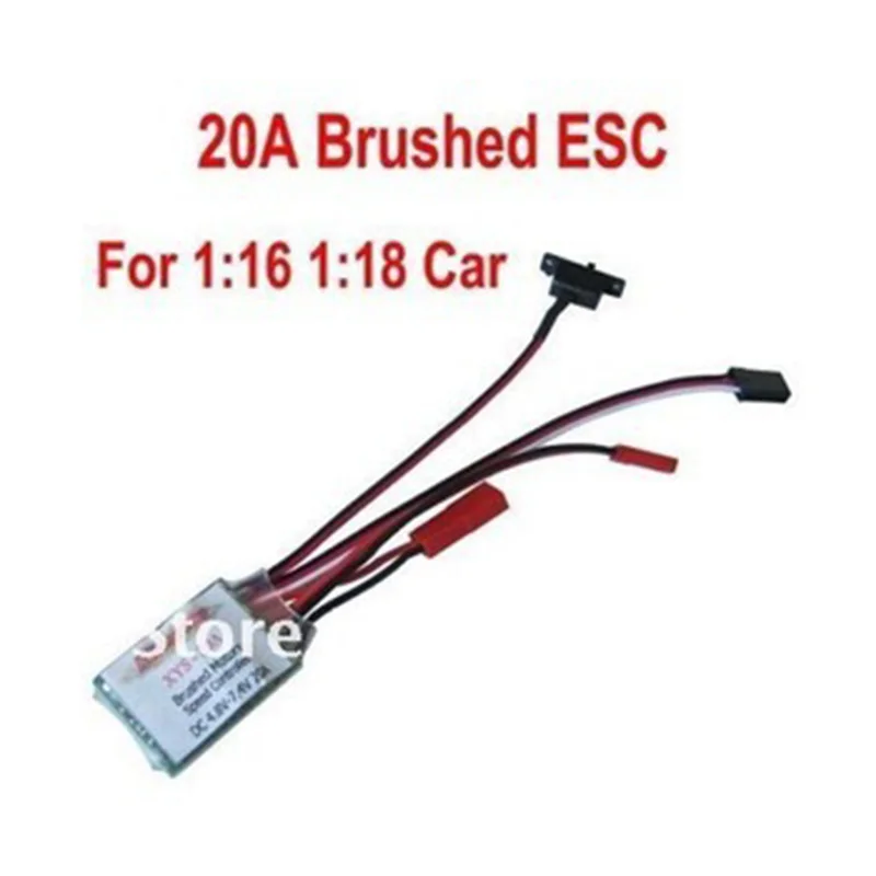 

RC ESC 20A Brushed Car Motor Speed Controller 1/16 1/18 for car boat