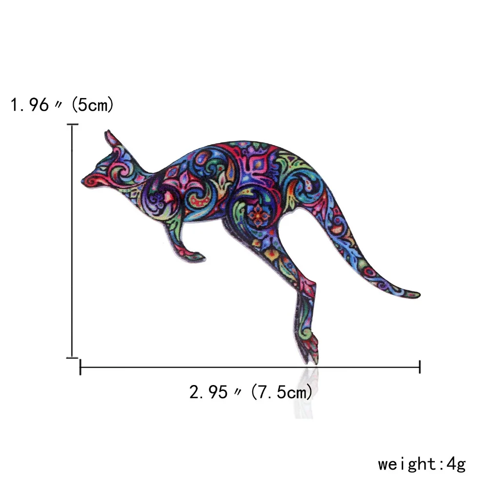 Изысканная коза, брошь, собака, свинка, кенгуру, рождественские подарки, булавки, броши для женщин, акриловые значки с животными, женская мода, бижутерия
