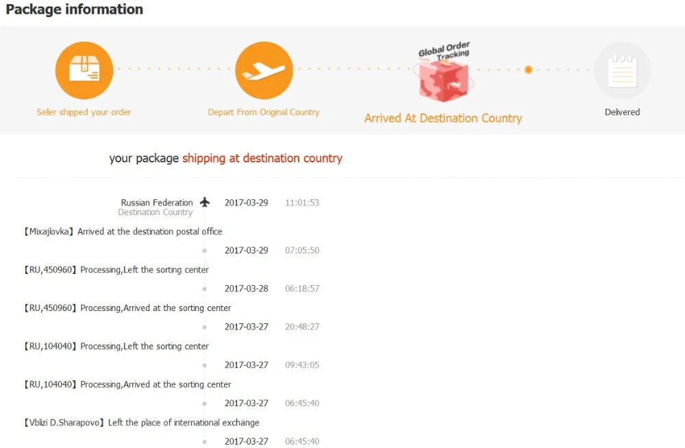 shipping