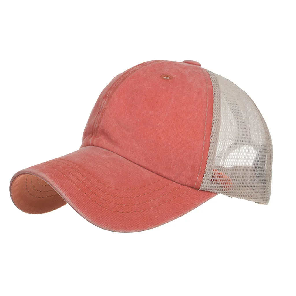 Мужские и женские летние бейсбольные однотонные кепки, повседневные Модные хлопковые кепки с эффектом потертости, унисекс, уличная Спортивная Кепка, повседневная Кепка berretto - Цвет: Orange