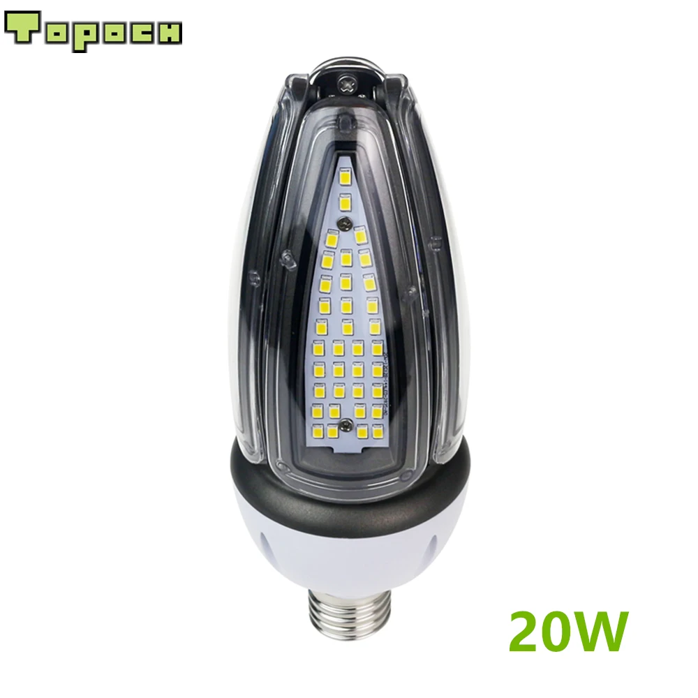 Topoch светодиодный светильник-кукуруза 120LM/W 10W 20W с винтовым основанием UL CE Listed CFL HID, сменный светильник 100-277V для светильника с желудем