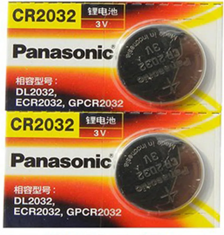 2 X Фирменная Новинка батарея для PANASONIC cr2032 В 3 в кнопки сотового Миниатюрный элемент питания часы компьютер cr 2032