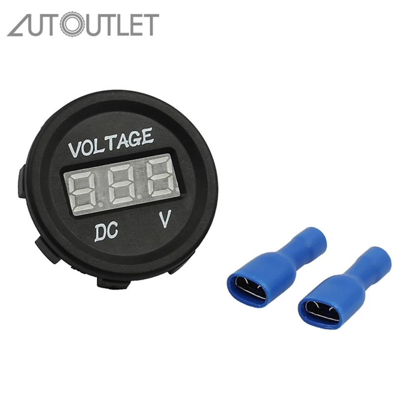 

AUTOUTLET DC12V for LED Panel Digital Voltage Meter Display Voltmeter For Car Motorcycle ATV Motorbike Boat Caravans Camper