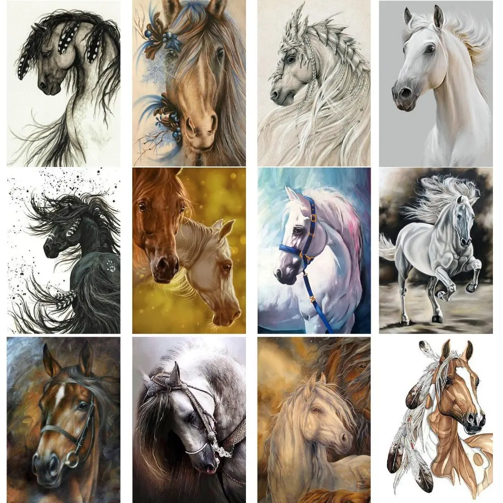 

diamond painting horse