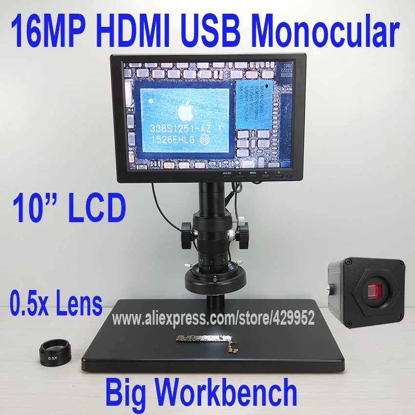 efix 10 Inch LCD Display 16MP HDMI USB Camera Monocular