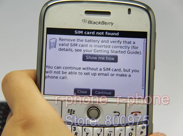 Отремонтированный 9000 мобильный телефон оригинальный Blackberry Bold разблокирован 3G GPS