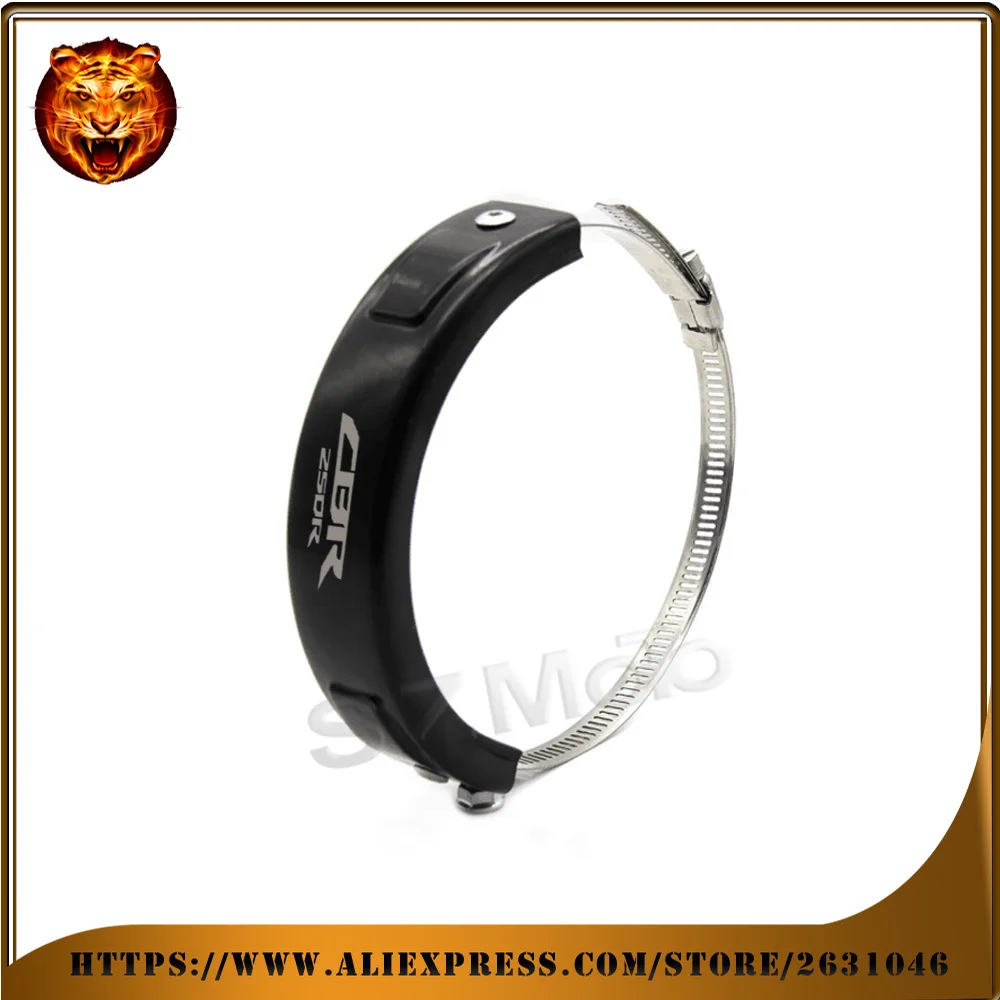

For HONDA CBR250R CBR250 CBR Motorcycle Silencer Round Oval Exhaust Protector Protect Can Cover Accessories Scope 100mm-140mm