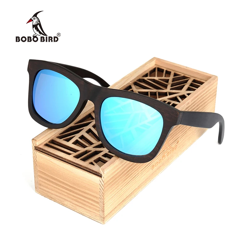 

BOBO BIRD New Luxury Men's Sunglasses Wood Casual Polarized Lens Sun Glasses for Men With Wood Gift Box Steampunk Dropshipping