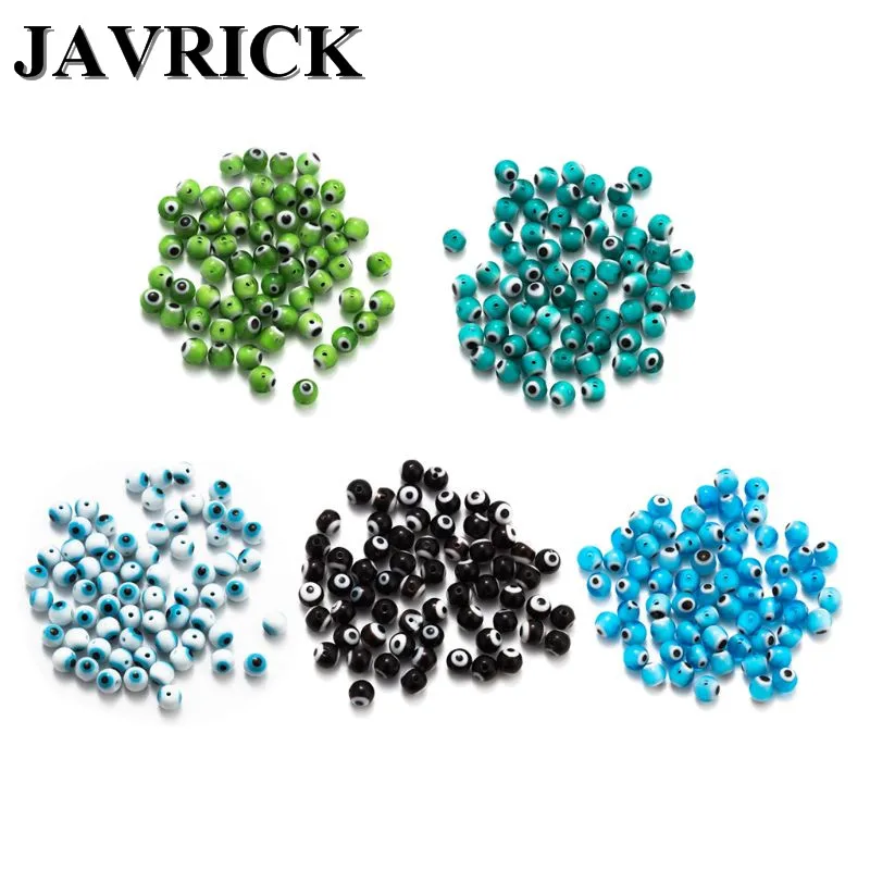 

Turkey Blue Evil Eyes Ball Beads Spacer Beads Bracelets Necklace Jewelry Making