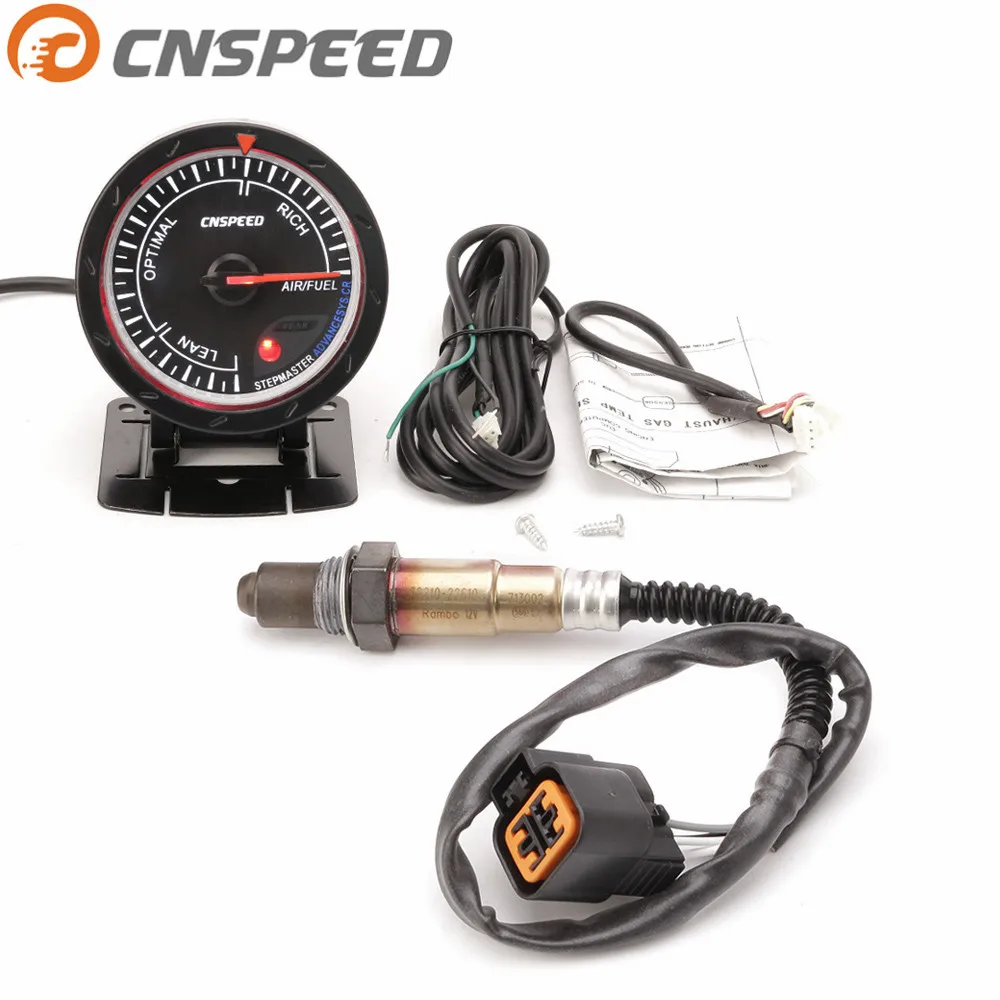 

CNSPEED 60MM 12V Car Air Fuel Ratio Gauge & Narrowband Oxygen Sensor O2 Rear for 01-06 Hyundai 2.0L Car Meter YC101168