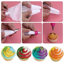 Экологически чистый пищевой пластик сжимающий цветок мешок конвертер держатель крем сопло трубка шарнир Торт Украшение Инструмент