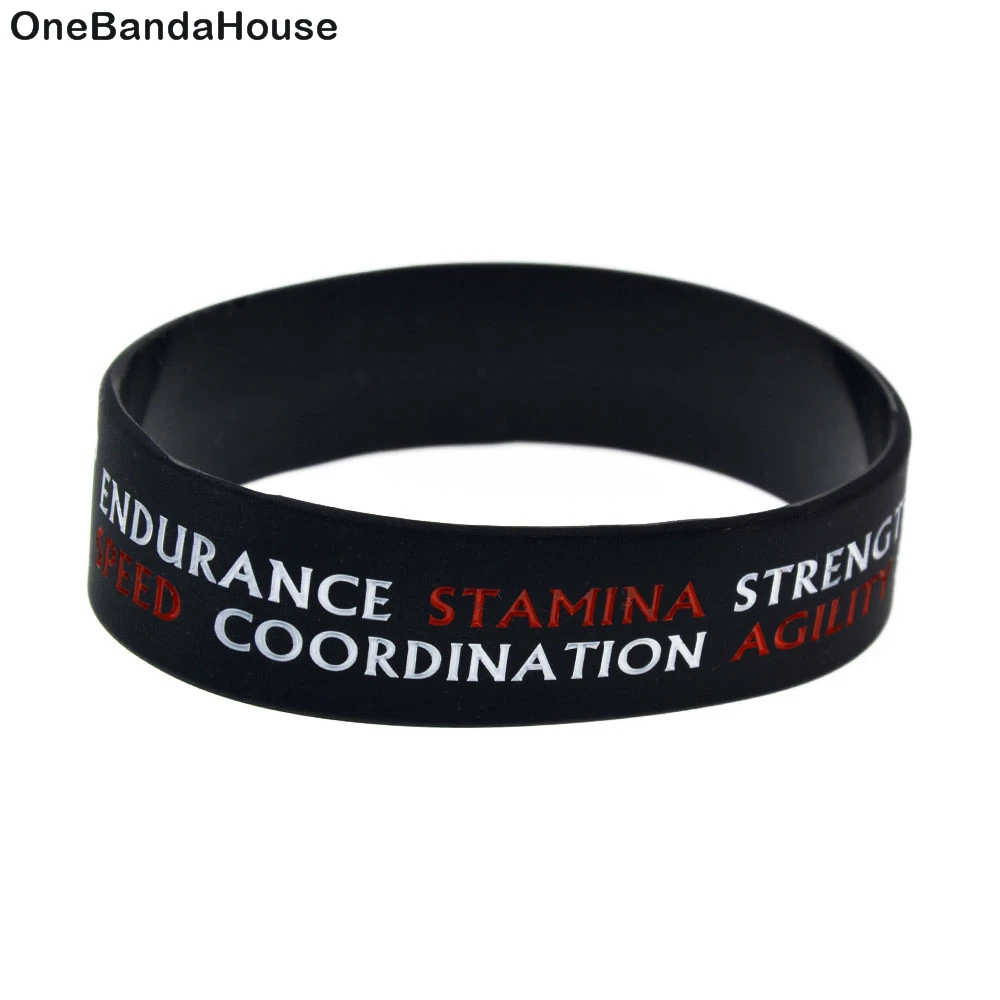 

1PC CrossFit with Motivational Slogan Silicone Wristband