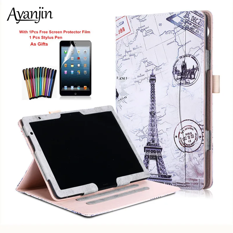 Из искусственной кожи Tablet Stand Обложка для huawei MediaPad T5 10 AGS2-W09/L09/L03/W19 10,1 "для huawei MediaPad T5 10 Чехол + пленка + стилус