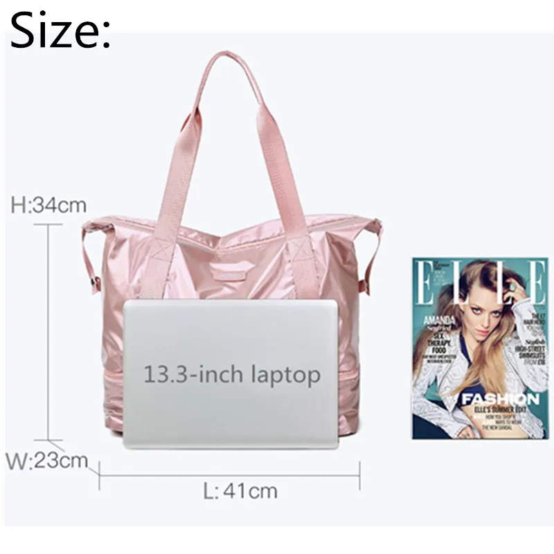 Outdoor Gym Hand Bag for Women Waterproof Anti-Scratch Tote Gym Handbag Female Travel Hand Bag (7)