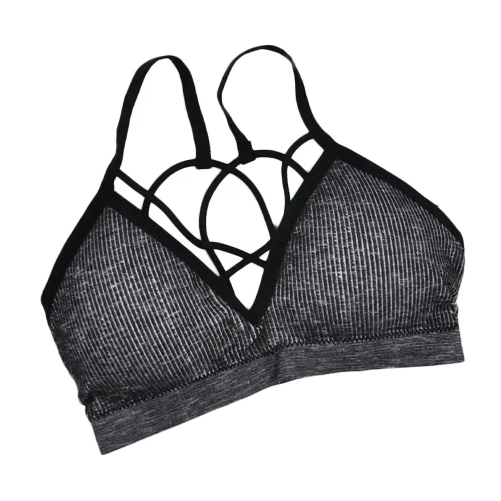 Women Yoga Padded Sport Shirt Women Shockproof Sports Bras Breathable Athletic Fitness Running Vest Skin-friendly Tops Gym Shirt