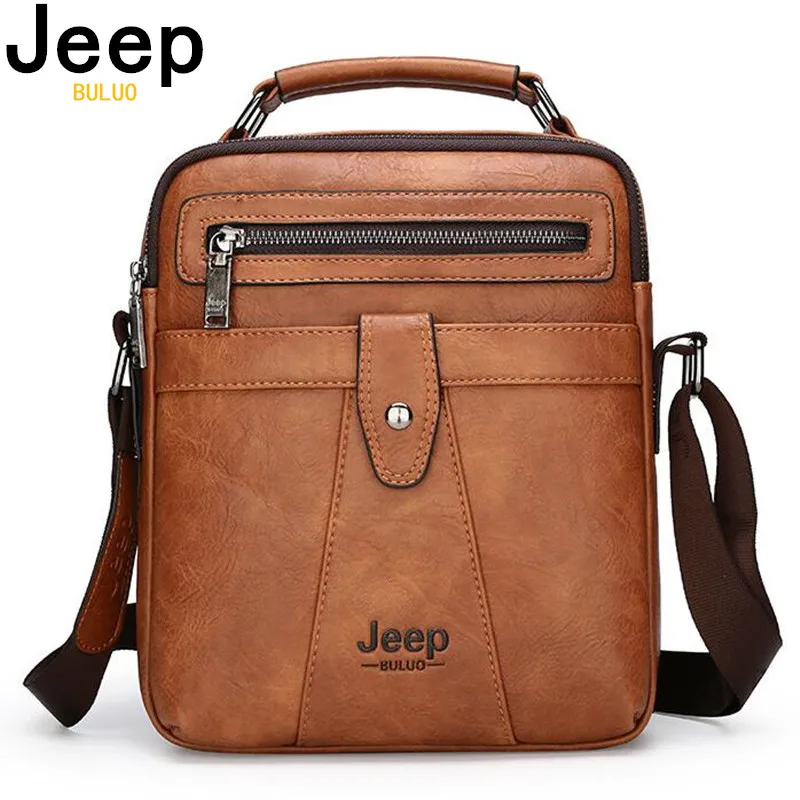 JEEP BULUO Big Size Men Messenger Bags New Classic Crossbody Shoulder