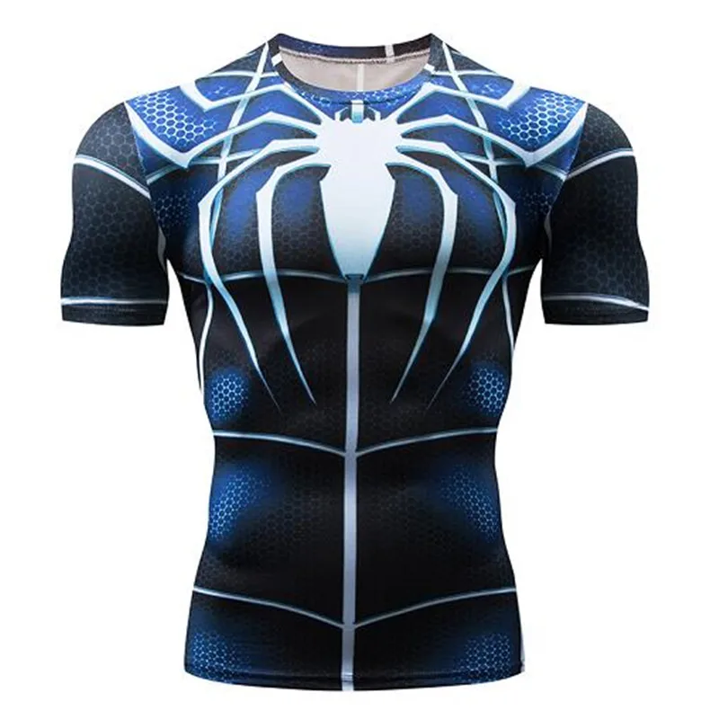

Superman Fitness T Shirt Men Tops Gym Workout Running Tshirt Men Summer Top Short Sleeve O-neck Compression Shirt T-shirt
