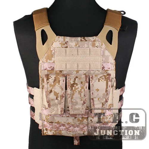 

Emerson Tactical Navy Jumpable Plate Carrier NJPC EmersonGear Lightweight Combat Vest with 5.56 .223 Triple Magazine Mag Pouches