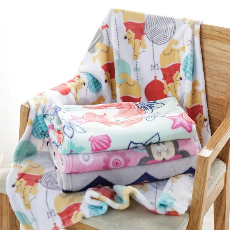 Супер мягкое детское полотенце с Минни Маус для маленьких мальчиков и девочек, коралловый флис плюш, одеяло, детский подарок, 30x40 дюймов