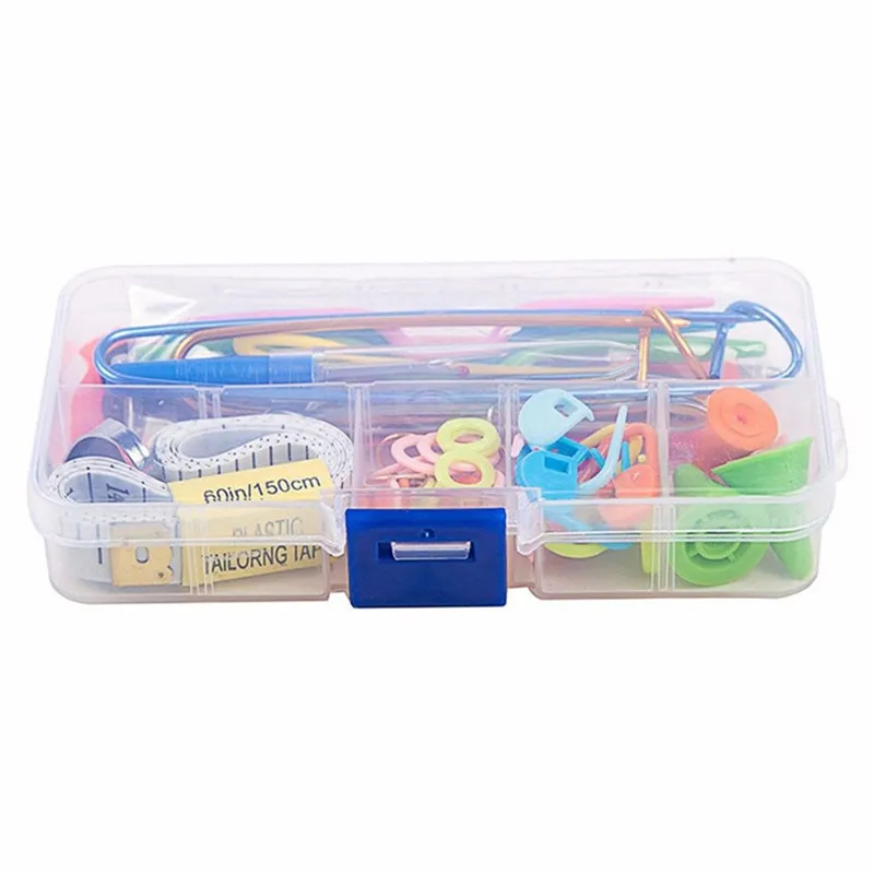 

Brand New Useful Knitting Sewing Basic Tools Kit Crochet Needle Hook Accessories DIY Apparel Arts Craft Supplies Set With Case