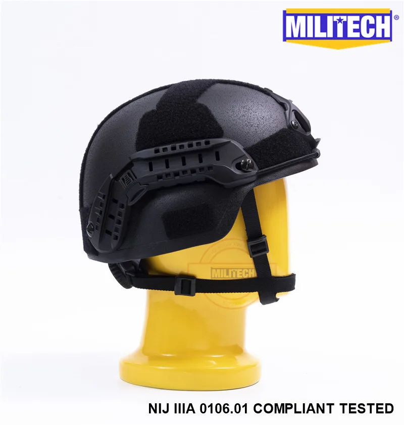 MILITECH черный BK MICH NIJ Level IIIA 3A Тактический Twaron Пуленепробиваемый Шлем ACH ARC OCC