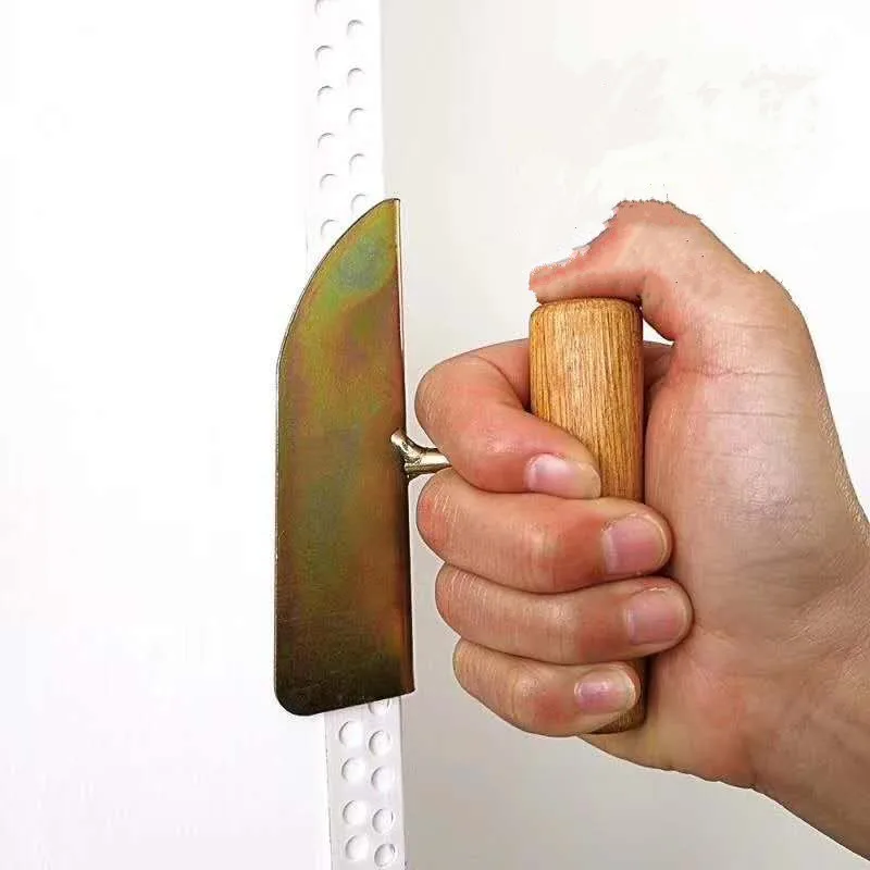 

1pcs-2pcs Wooden handle putty knife scraper Drywall Corner shovel Yin Yang Puller for Diatom mud home construction tool