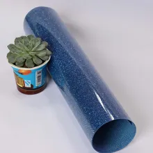 Небесно-Голубой Блеск теплопередачи резки виниловая железная пленка для футболок 2" х 40"(50 см х 100 см