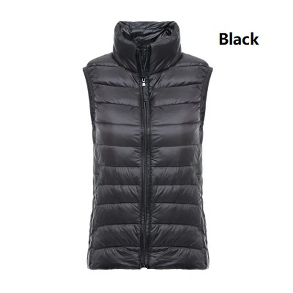 

ZOGGA Women Warm Clothes Casual Women Parka Vest Autumn Winter Coat Sleeveless Vest Slim Solid Lady Down Jacket Vest Tank Top
