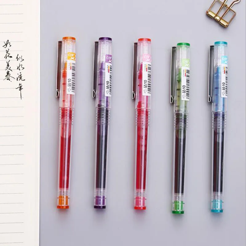 1 шт цветная гелевая ручка 0,5 мм Заправка 10 цветов на выбор Милая мультяшная Студенческая конфетная цветная креативная ручка Детские канцелярские принадлежности подарок