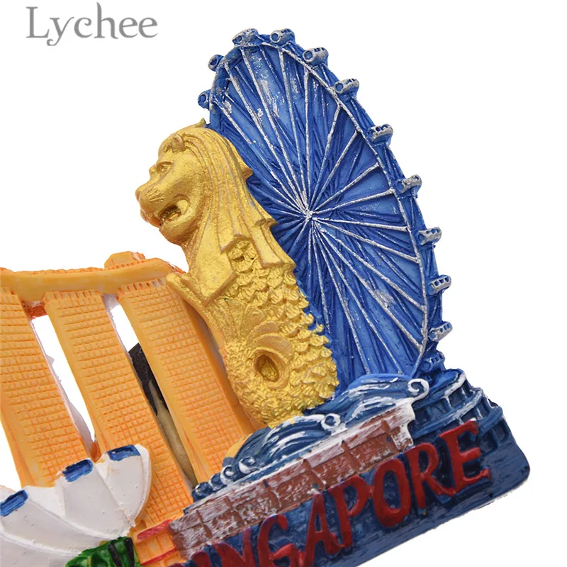 Lychee Life Singapore Fidge магнитные Ландшафтные украшения для холодильника подарки