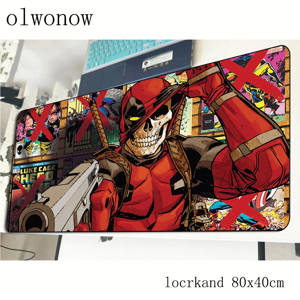 Коврик для мыши Deadpool 80x40 см 3d коврики лучший игровой коврик модный с массивным