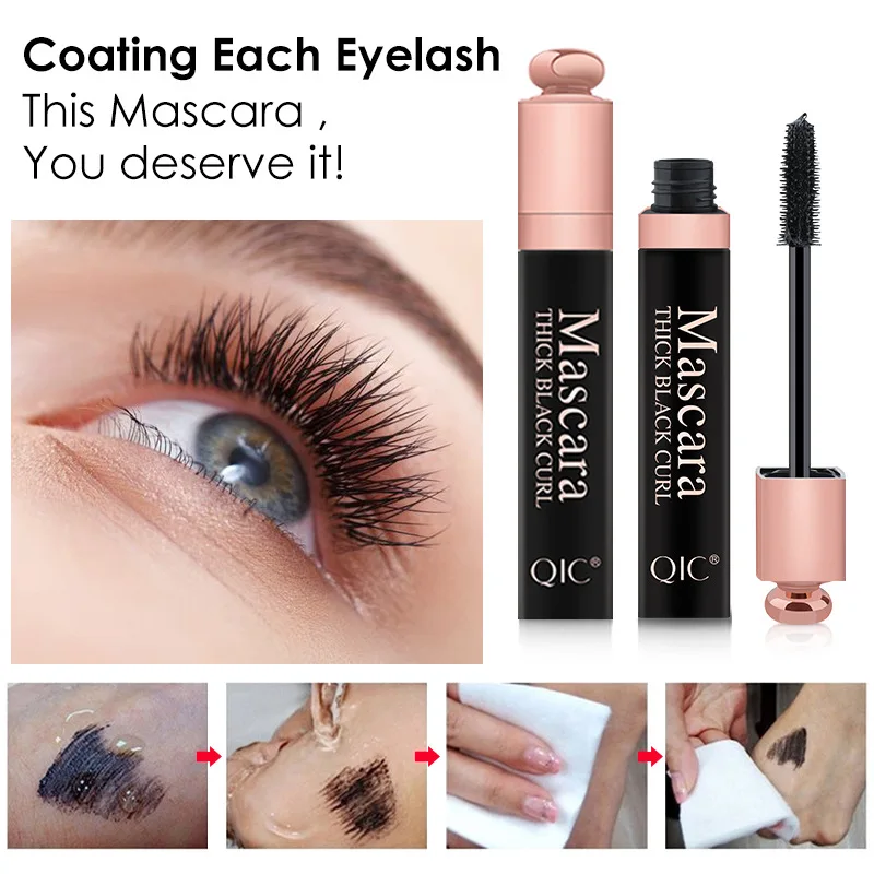 

Hot 4D Silk Fiber Mascara False Eyelash Extension Lash Natural Curling Waterproof Thick Black Rimmel Makeup Mascaras TSLM1