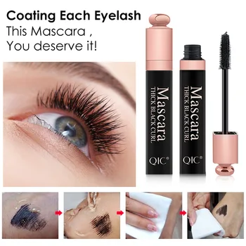 

Hot 4D Silk Fiber Mascara False Eyelash Extension Lash Natural Curling Waterproof Thick Black Rimmel Makeup Mascaras TSLM1