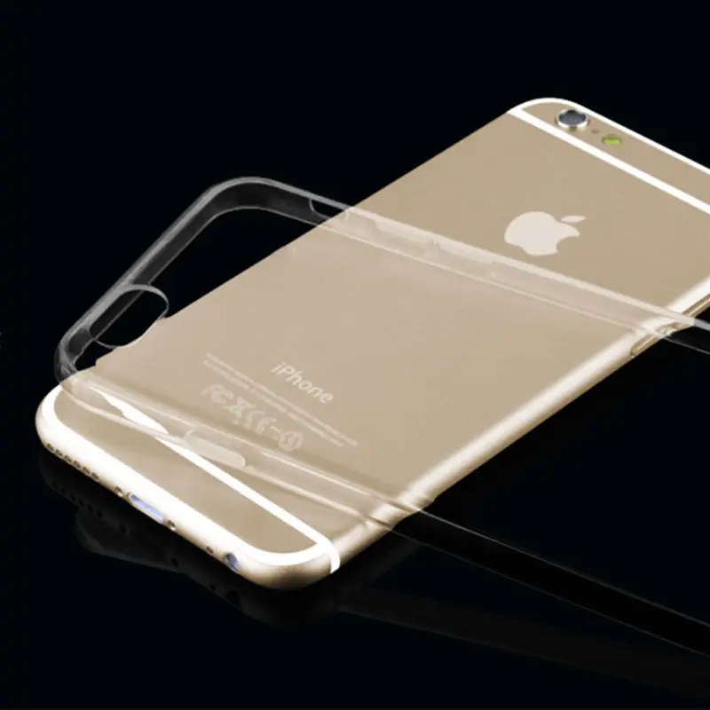

Transparent Soft TPU Cover For Apple Iphone 6 6S bag capa for iphone 7 5 5s se 7 8 plus X XS XR Light Crystal Silicon Phone Case