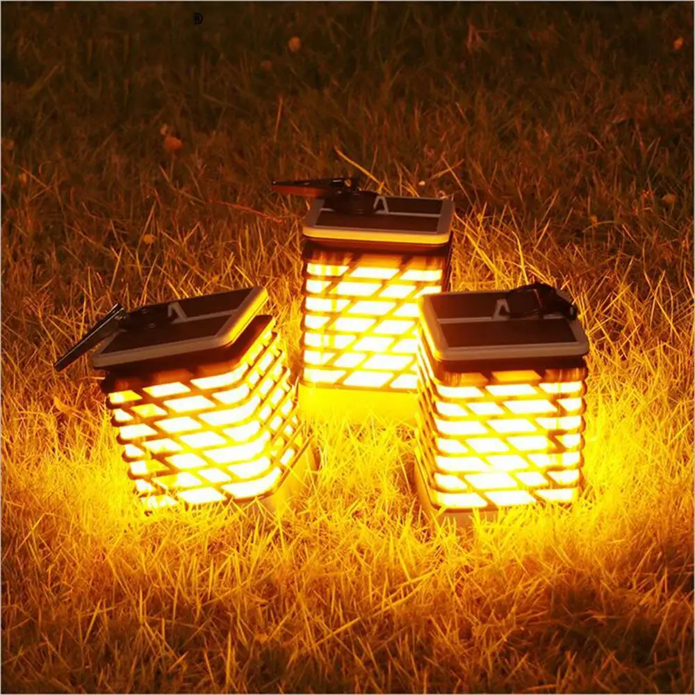 

LED Solar Flame Flickering Lawn Lamp LED Dancing Flame Night Light Outdoor Waterproof LED Solar Garden Yard Decor Light Lamp