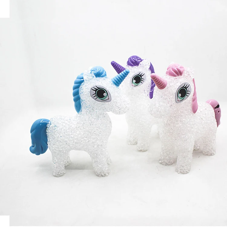 Cartoon unicorn LED Night Light Lighted Toys Colorful Changing table lamp 8