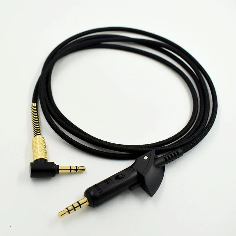 Замена обновления аудио кабель для BOSE QC15 наушники Посеребренная проволока плетенка