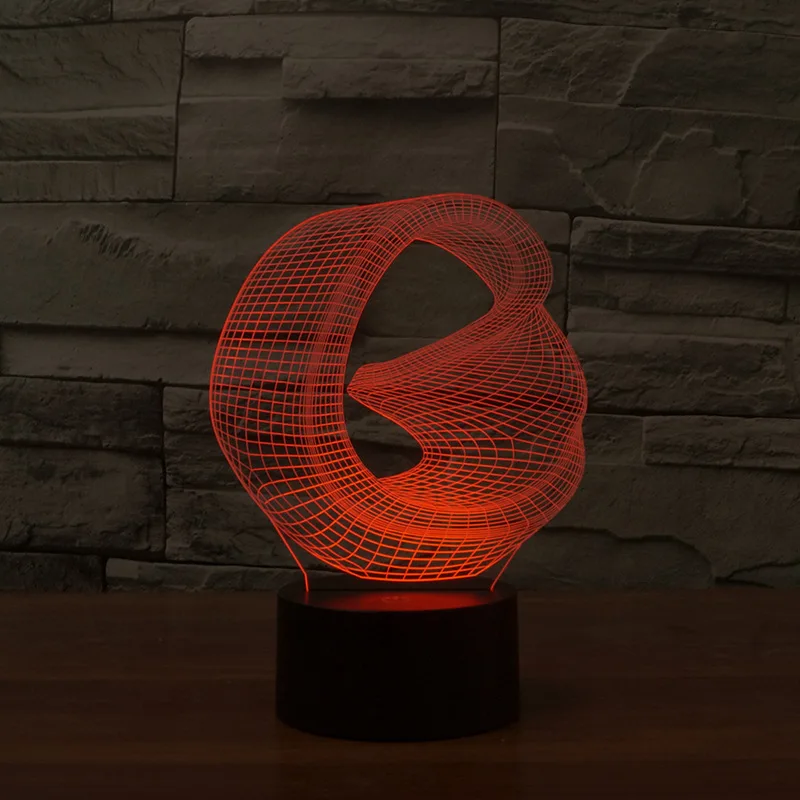 Европейская энергосберегающая настольная лампа креативный подарок Usb Led 3d 7