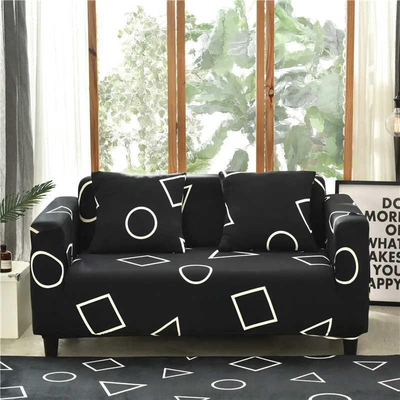 Цветочный принт эластичный чехол на диван Хлопковое полотенце на диван Нескользящие чехлы для диванов для гостиной - Цвет: colour21