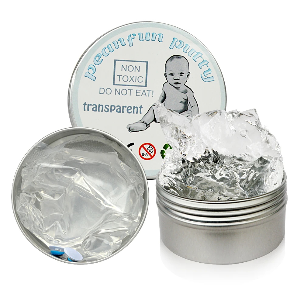 

Good Quality Kids Funny Toys Transparent Clay Mud Intelligent Plasticine Crystal Rubber Mud Slime Toys