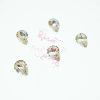 

100pcs/lot AB Fancy Stones Crystal Glass Rhinestones Pointback Nail Art Crafts Jewelry Making Accessories