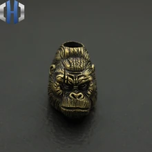 Латунь King Kong брелок кулон медный нож бусы на веревочке DIY подвесной фонарик EDC нож бусины