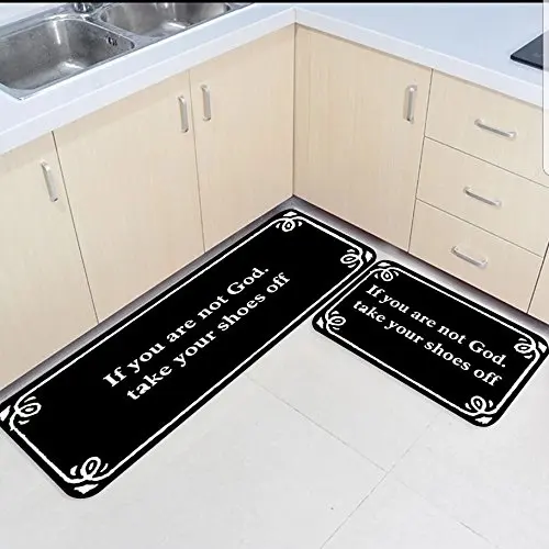 2 Piece Kitchen Mats and Rugs Set Funny Words If You Are Not God Take