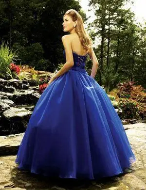 Королевский синий Quinceanera платья с вышивка бисером органза без бретелек кружево- вверх задняя часть минимальный уровень длина принцесса девочки платья - Цвет: Синий
