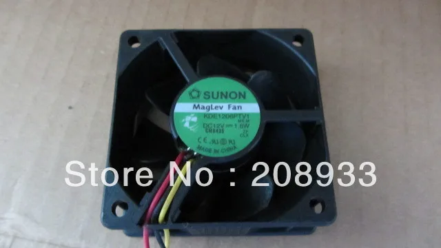 for Original SUNON KDE1206PTV1 12V 1.4W 6CM 6025 2-Wire Mute Cooling Fan