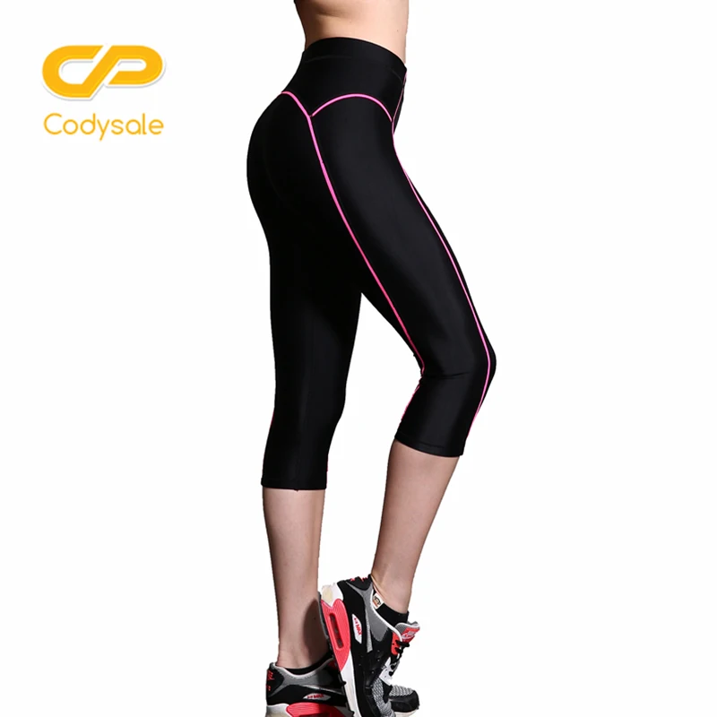 Codysale Leggings Women's Capris Pants High Elasticity Casual Fitness Cropped Legging Slim Workout Quick-Dry Girl Short Trousers | Женская