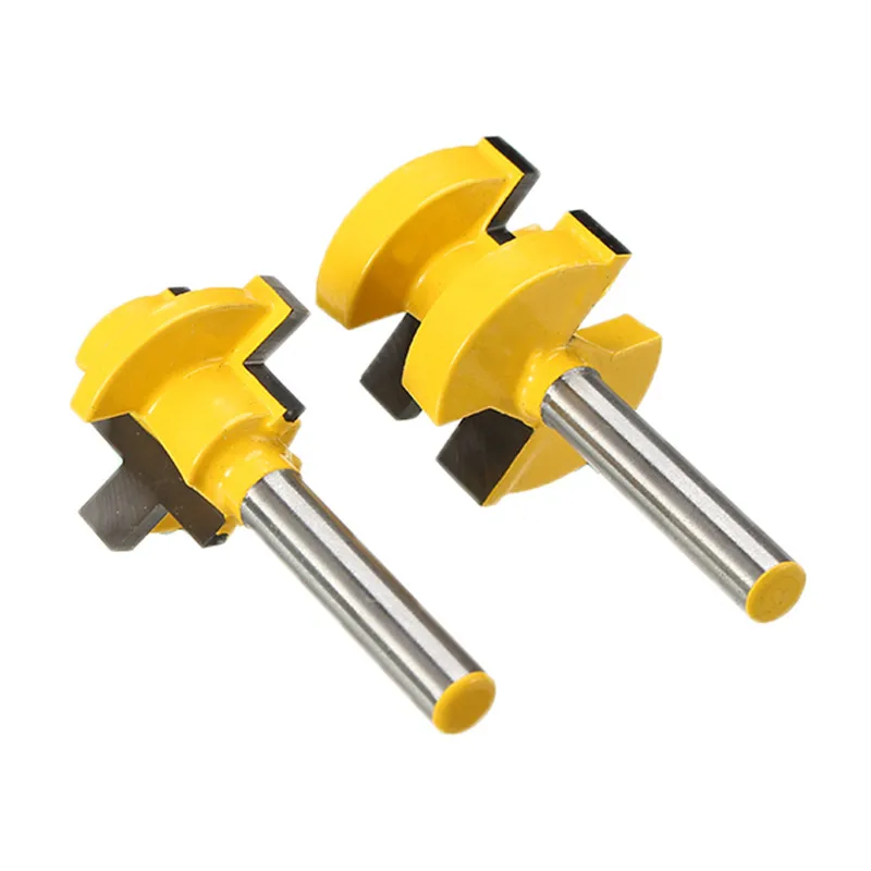 

2pcs 6.35mm Tongue And Groove Bit Tenon Cutter Wood Milling Cutter Floor Knife Woodworking Tool High Quality