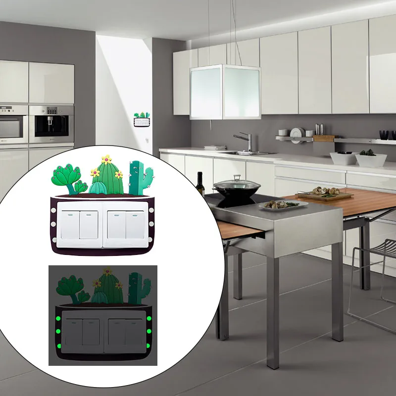 4 muur stickers Cactus