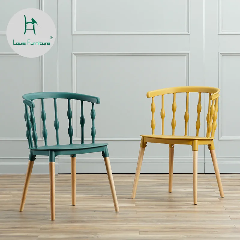 

Louis Fashion Dining Chairs Nordic Creative Personality Modern Minimalist Tea Shop Coffee Office